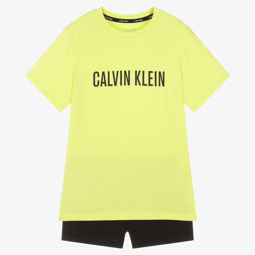 Calvin Klein-Boys Green & Black Pyjamas | Childrensalon Outlet