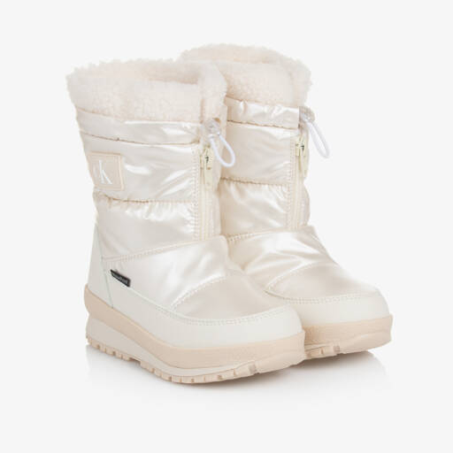 Calvin Klein-أحذية شتوية عاجية للأولاد | Childrensalon Outlet