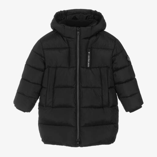 Calvin Klein-معطف بافر بهودي لون أسود للأولاد | Childrensalon Outlet