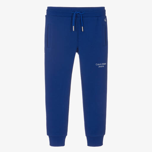 Calvin Klein Джинсы-Синие хлопковые джоггеры | Childrensalon Outlet