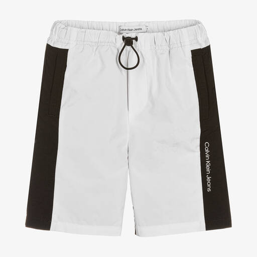 Calvin Klein Джинсы-Черно-белые шорты для мальчиков | Childrensalon Outlet