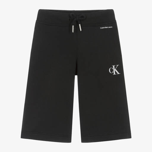 Calvin Klein-Girls Black Cotton Jersey Culottes | Childrensalon Outlet