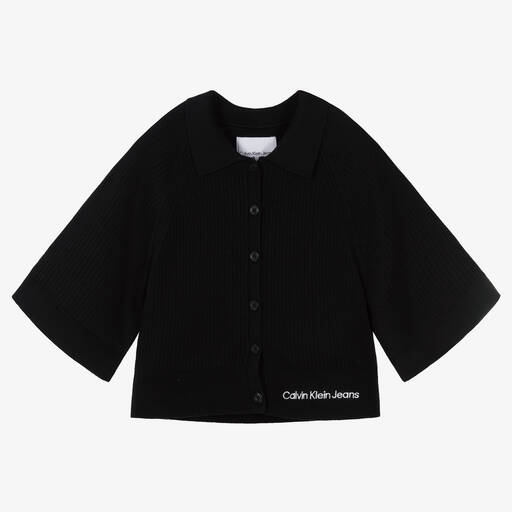 Calvin Klein Джинсы-Черный хлопковый кардиган | Childrensalon Outlet