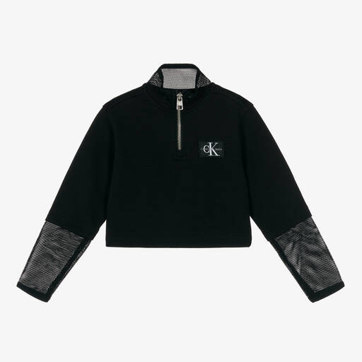 Calvin Klein Джинсы-Черный свитшот на полумолнии | Childrensalon Outlet