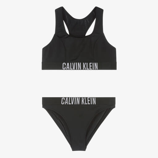 Calvin Klein-مايو بيكيني لون أسود للبنات | Childrensalon Outlet