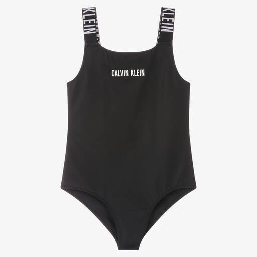 Calvin Klein-Schwarzer Badeanzug für Mädchen | Childrensalon Outlet