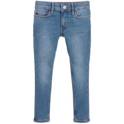 Calvin Klein Jeans-Girls Blue Denim Skinny Jeans | Childrensalon Outlet