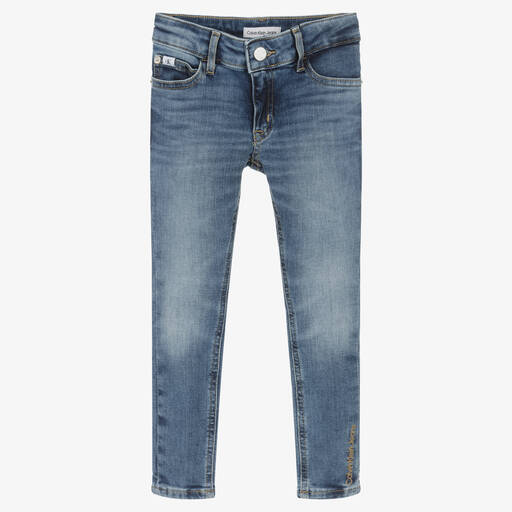 Calvin Klein Jeans-Jean skinny en denim fille | Childrensalon Outlet