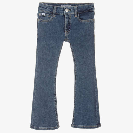 Calvin Klein-Синие джинсы-клеш для девочек | Childrensalon Outlet
