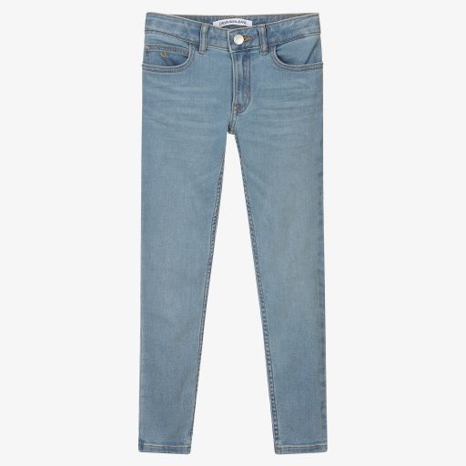 Calvin Klein Джинсы-Girls Pale Blue Skinny Jeans | Childrensalon Outlet