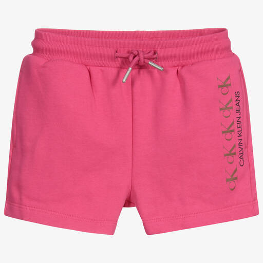 Calvin Klein Jeans-Розовые хлопковые шорты | Childrensalon Outlet