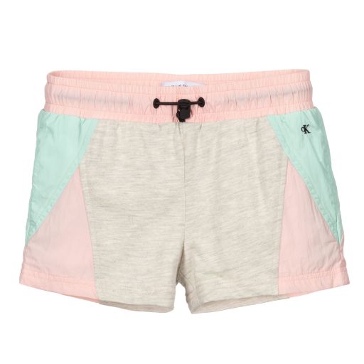 Calvin Klein Jeans-Pink Jersey & Silky Shorts | Childrensalon Outlet