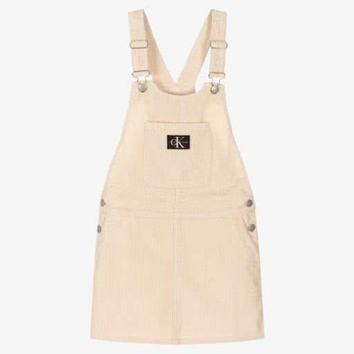 Calvin Klein Jeans-Teen Beige Corduroy Dress | Childrensalon Outlet