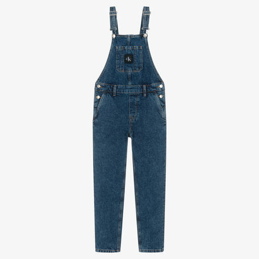 Calvin Klein Jeans-دانغريز تينز قطن دنيم لون أزرق داكن | Childrensalon Outlet