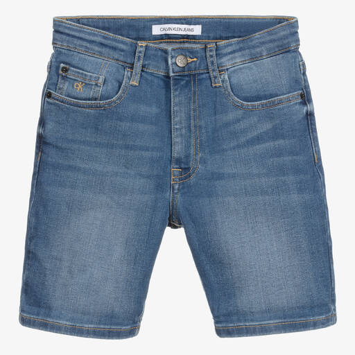 Calvin Klein Jeans-Blaue Teen Jeans-Shorts | Childrensalon Outlet