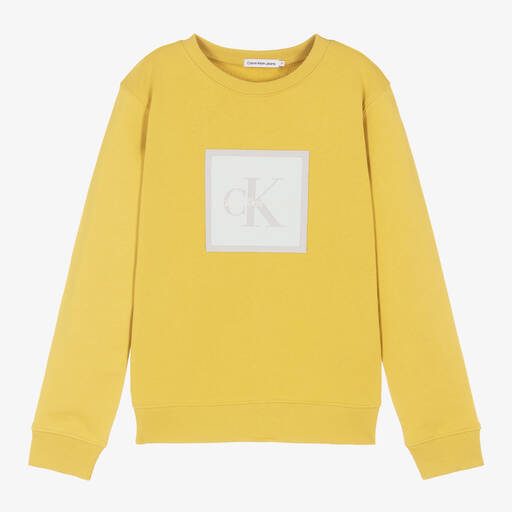 Calvin Klein Джинсы-Желтый свитшот для подростков | Childrensalon Outlet