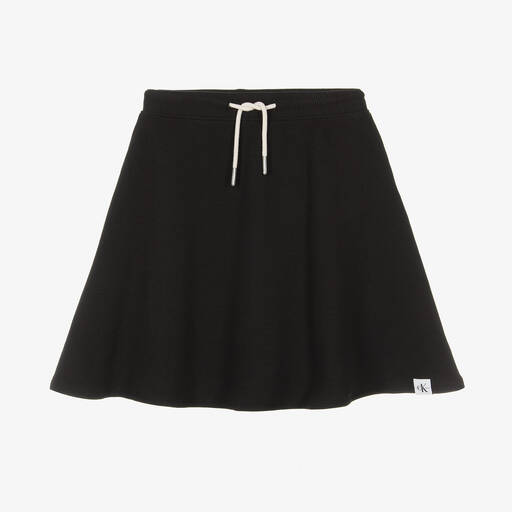 Calvin Klein Джинсы-Черная юбка-трапеция из джерси | Childrensalon Outlet