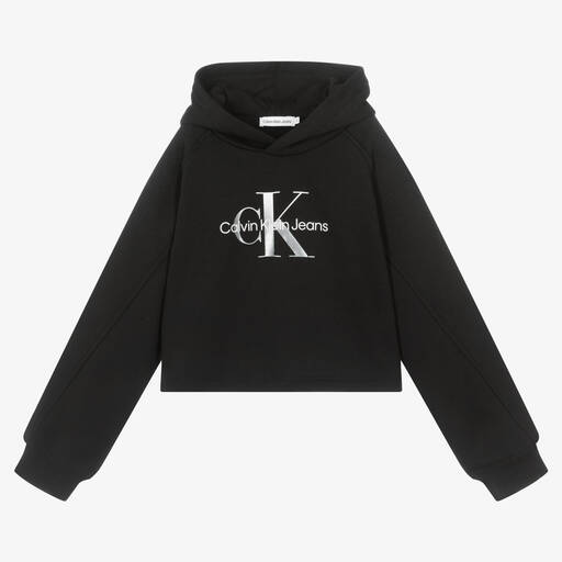 Calvin Klein Джинсы-Черная худи для девочек-подростков | Childrensalon Outlet