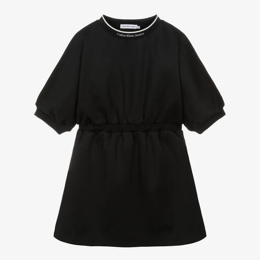 Calvin Klein-Черное платье из джерси для подростков | Childrensalon Outlet