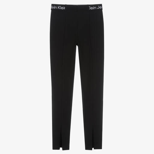 Calvin Klein Jeans-Schwarze Teen Milano-Jersey-Hose | Childrensalon Outlet