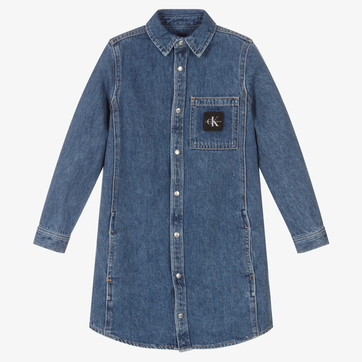 Calvin Klein Jeans-Robe en denim ado | Childrensalon Outlet