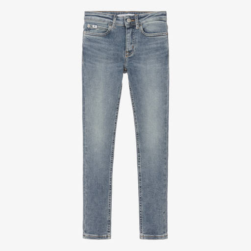 Calvin Klein-Синие джинсы скинни CK средней посадки для подростков | Childrensalon Outlet