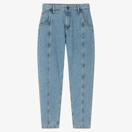 Calvin Klein Jeans-Teen Girls Blue Utility Jeans  | Childrensalon Outlet