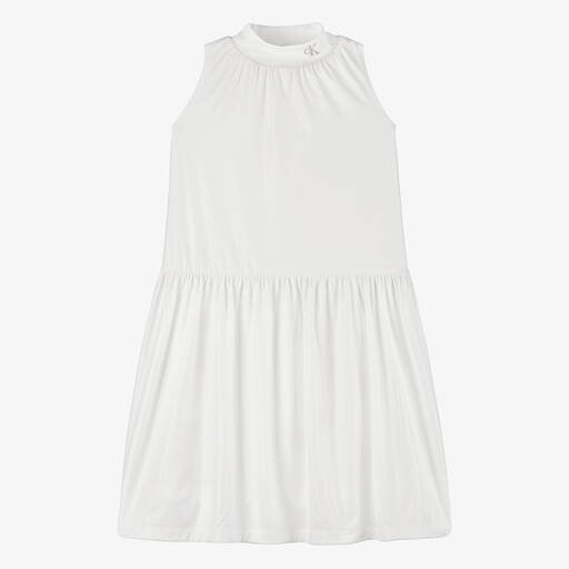 Calvin Klein-Teen Girls Ivory Iridescent Dress | Childrensalon Outlet