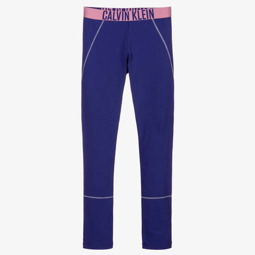 Calvin Klein-Teen Purple Logo Leggings | Childrensalon Outlet
