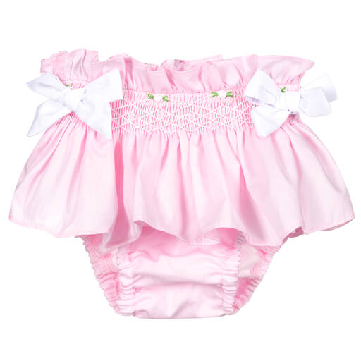 Caramelo Kids-Baby Girls Pink Cotton Bloomer Shorts | Childrensalon Outlet