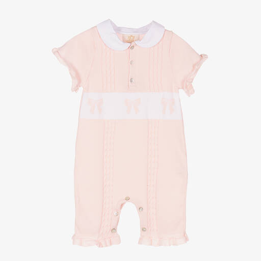 Caramelo Kids-Baby Girls Pink Cotton Knit Shortie | Childrensalon Outlet