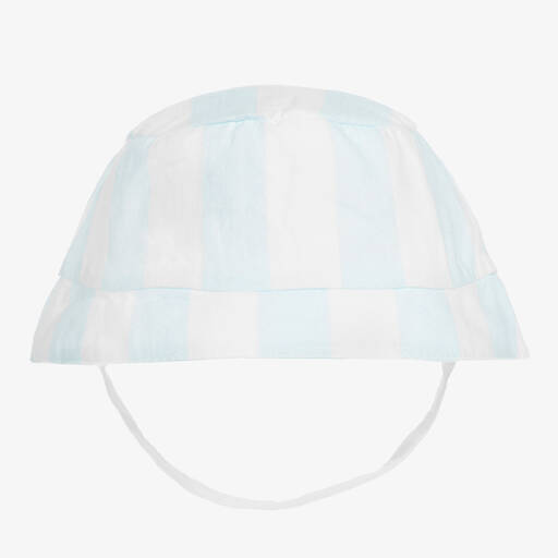 Caramelo Kids-Baby-Bonbonstreifen-Sonnenhut blau | Childrensalon Outlet