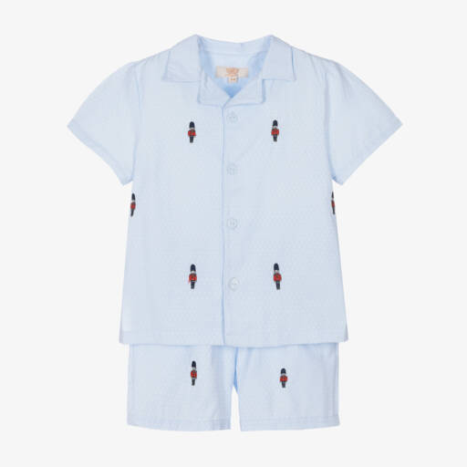 Caramelo Kids-Голубая хлопковая пижама с солдатиками | Childrensalon Outlet