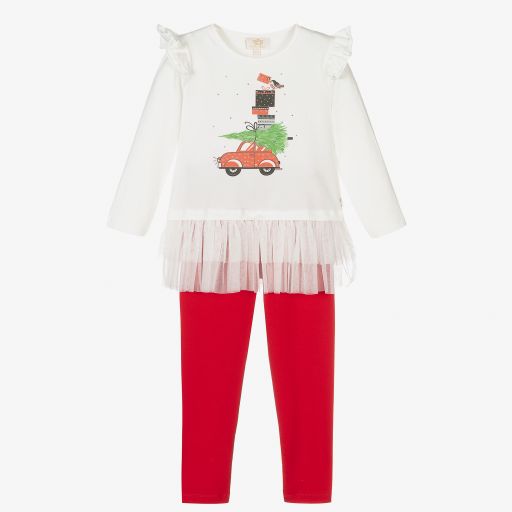 Caramelo Kids-Weihnachtsleggings-Set für Mädchen  | Childrensalon Outlet