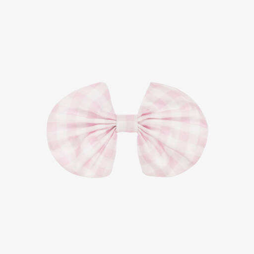 Caramelo Kids-Girls' Pastel Check Bow Clip | Childrensalon Outlet