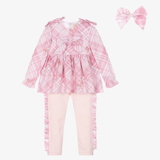 Caramelo Kids Girls Pink Cotton Lace Frilly Pants