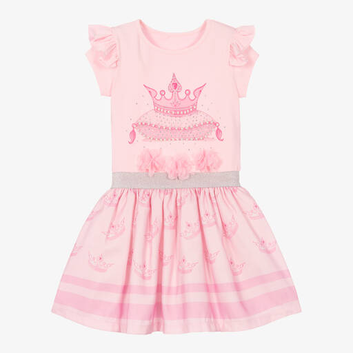 Caramelo Kids-Rosa Top & Rock Set für Mädchen | Childrensalon Outlet