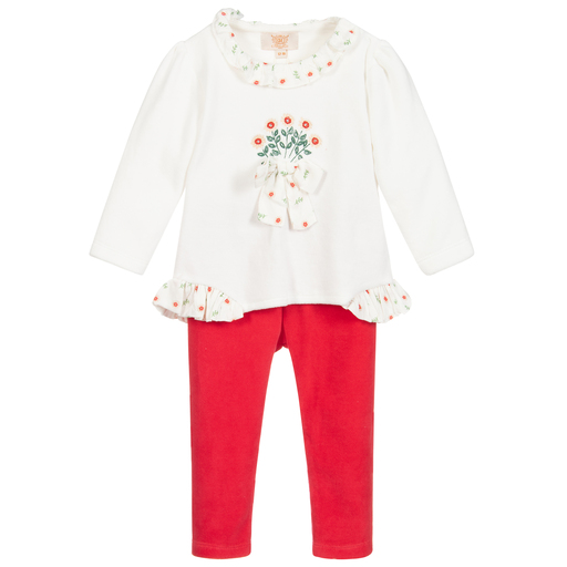 Caramelo Kids-Girls Velour Leggings Set | Childrensalon Outlet