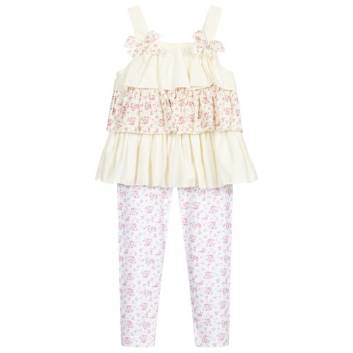 Caramelo Kids-Ruffle Top & Leggings Set | Childrensalon Outlet