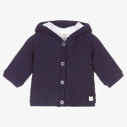 Carrément Beau-Blauer Biobaumwoll-Strickmantel | Childrensalon Outlet