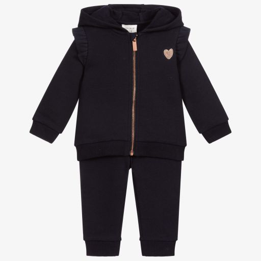Carrément Beau-Blue Organic Cotton Tracksuit | Childrensalon Outlet