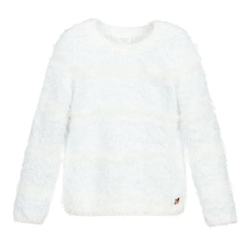 Carrément Beau-Pullover in Blau und Weiß | Childrensalon Outlet