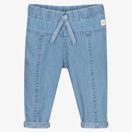 Carrément Beau-Голубые брюки из шамбре для мальчиков | Childrensalon Outlet