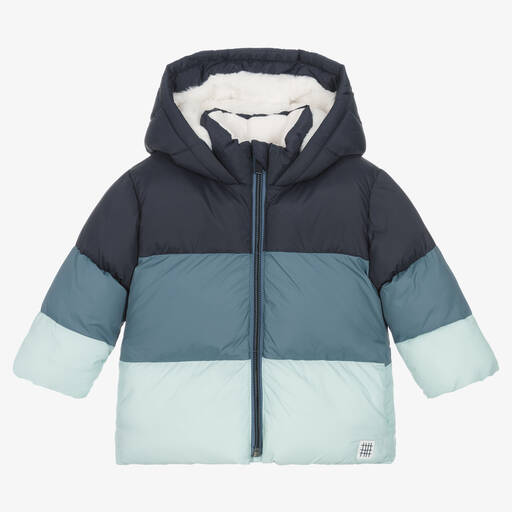 Carrément Beau-Boys Blue Hooded Puffer Jacket | Childrensalon Outlet