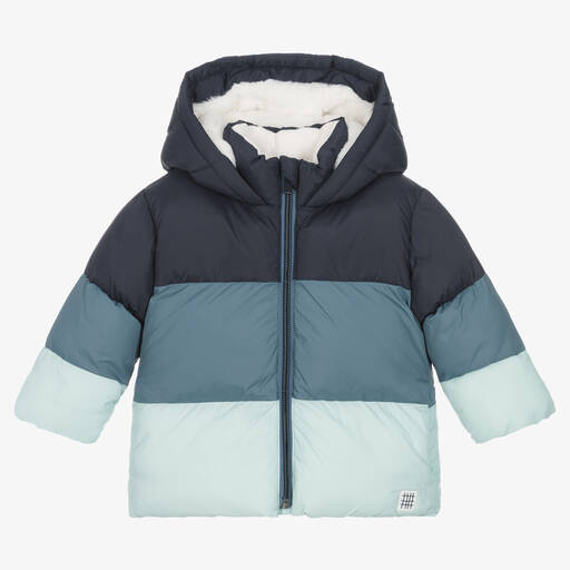 Carrément Beau-Blaue Kapuzen-Steppjacke für Jungen | Childrensalon Outlet