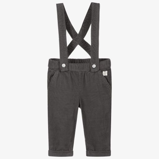 Carrément Beau-Boys Grey Corduroy Trousers | Childrensalon Outlet