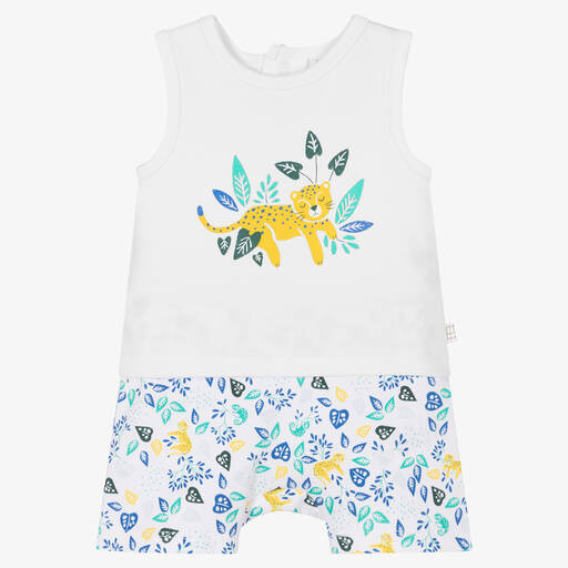 Carrément Beau-Белый топ и шорты с принтом | Childrensalon Outlet