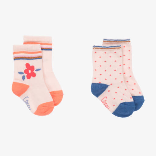Carrément Beau-جوارب قطن لون زهري (عدد 2) | Childrensalon Outlet
