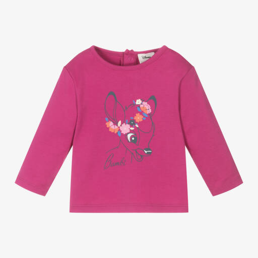 Carrément Beau-توب بطبعة ديزني قطن لون زهري للبنات | Childrensalon Outlet