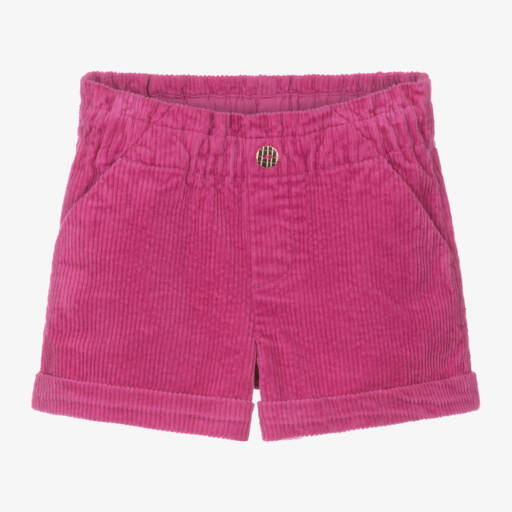 Carrément Beau-Girls Fuchsia Corduroy Cotton Shorts | Childrensalon Outlet